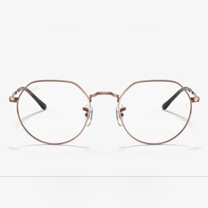 Ray-Ban RB6465 Jack Haxagonal Frames In Copper R +1.25 L +1.75